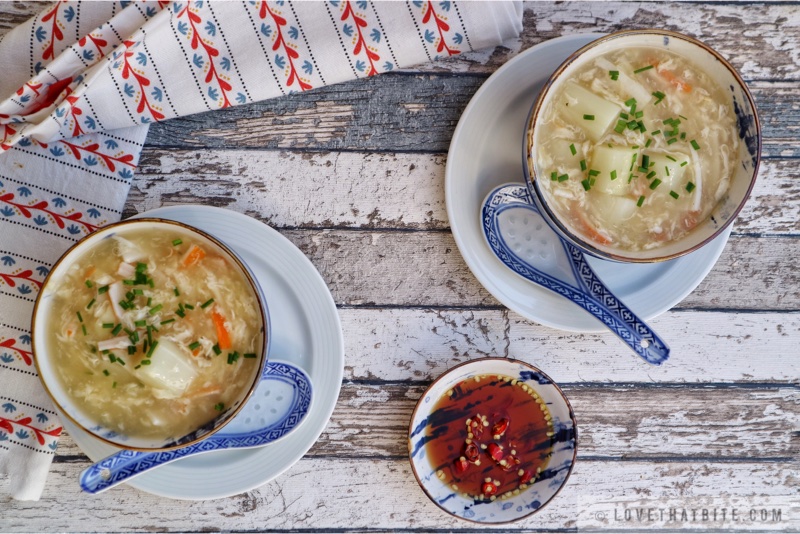 asparagus, crab, soup, egg drops, recipe, Chinese, dish, Vietnamese