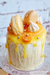 lemon, passion fruit, cake, mini, recipe, cream cheese frosting, ombre, rezept, recept