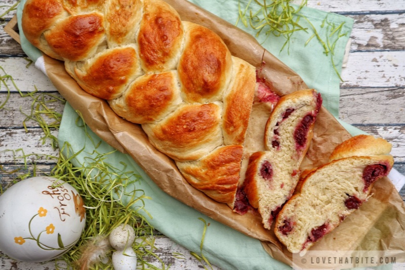 Cherry Braided Easter Bread – Kirsch Osterzopf